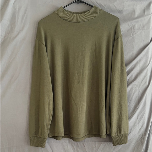 a.n.a Olive Green Ribbed Sweater - Picture 1 of 2